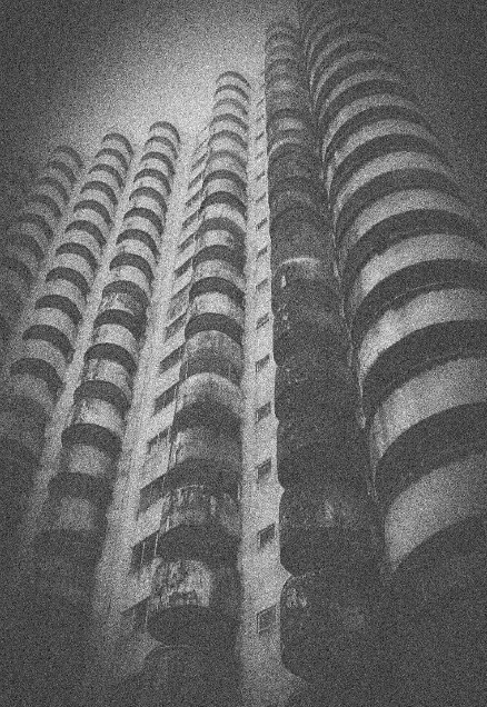 Corridor outside abandoned apartment